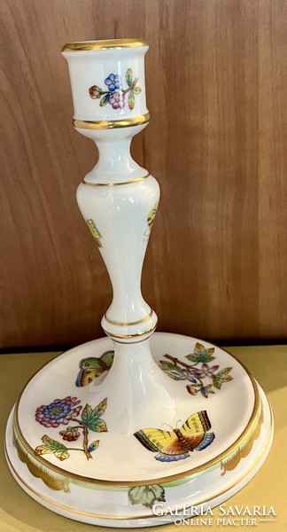 Herend Victorian patterned candlestick