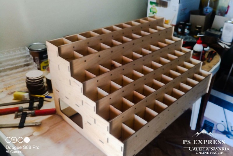 Desk shelf for brushes, organizer