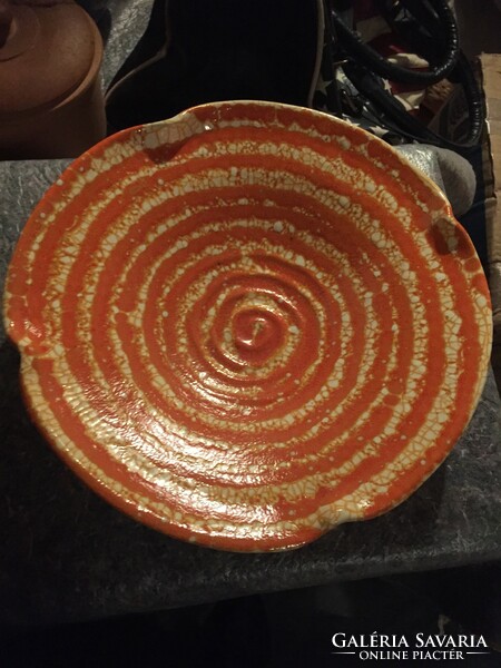Ceramic wall plate ii. Gorka marked, ceramic bowl to the wall (76)