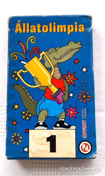 Retro children's card - animal Olympics -