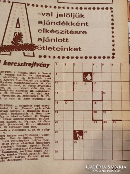 1972 / DECEMBER EZERMESTER/ SZÜLETÈSNAPRA/KARÀCSONYRA.