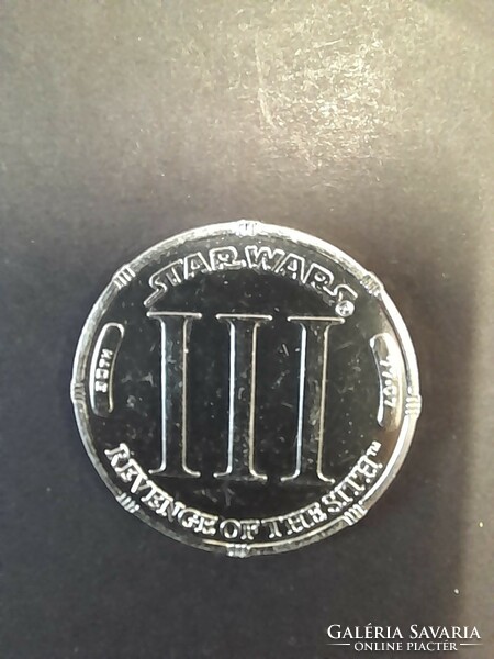 Star wars episode iii 1977-2007, commemorative coin, coin.