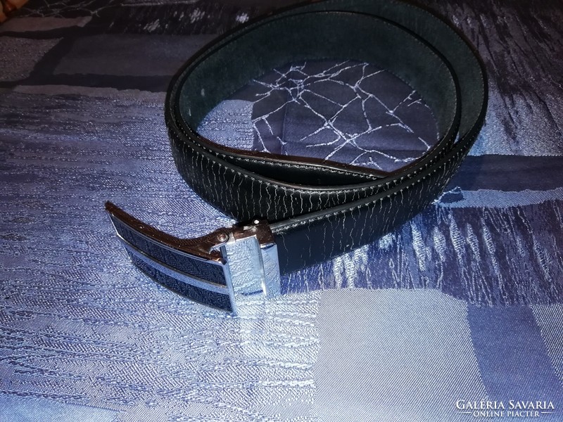 Men's leather waist belt