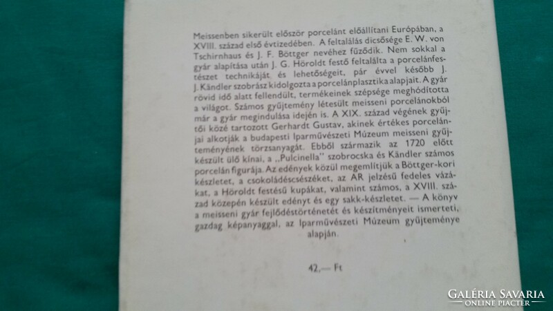 Nékám Lívia: Meisseni porcelán > Művészettörténet általános > Kerámia, porcelán, üveg