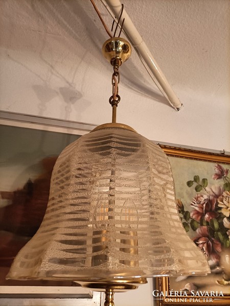 3-burner vintage chandelier
