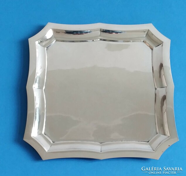 Silver rectangular tray