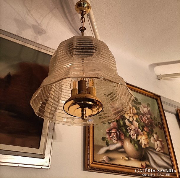 3-burner vintage chandelier