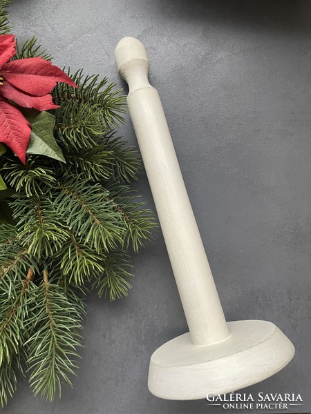 Kitchen paper towel holder, white painted wood