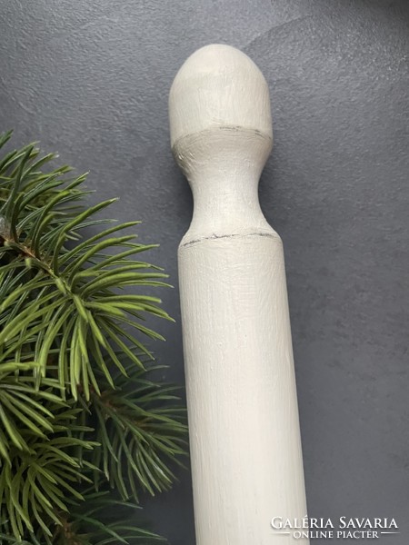 Kitchen paper towel holder, white painted wood