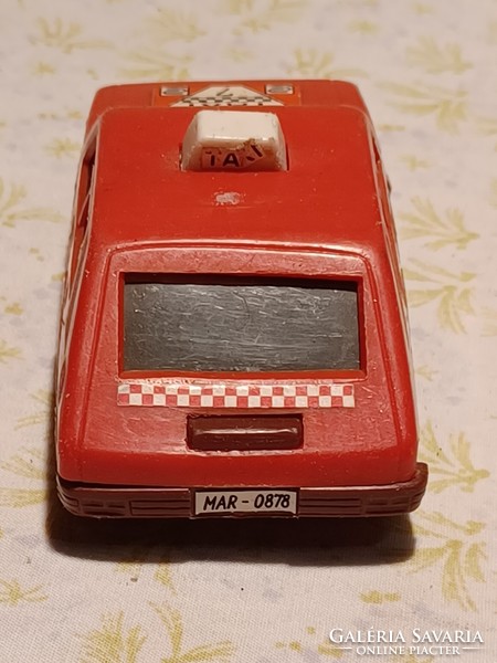 Retro toy car taxi