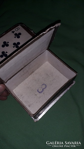 Vintage EXTRÉM RITKA SZERENCSI GOURMET bonbon doboz kértyatartó a képek szerint