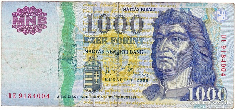 Magyarország 1000 forint 2006 G