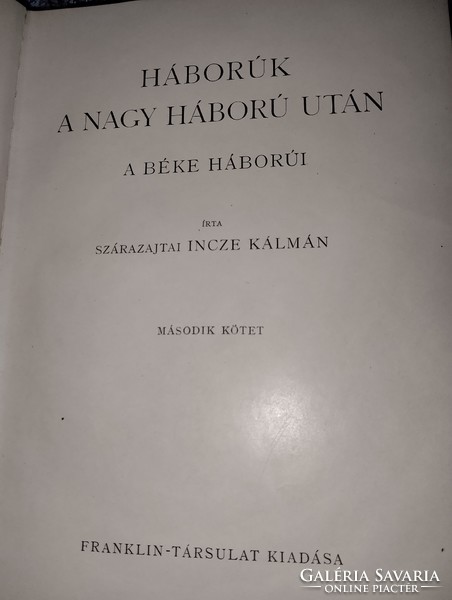Sárazajtai incze Kalmán: wars after the Great War I.-II.