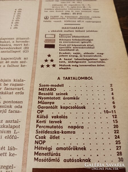 1973 / MÀJUS EZERMESTER/ SZÜLETÈSNAPRA/KARÀCSONYRA.
