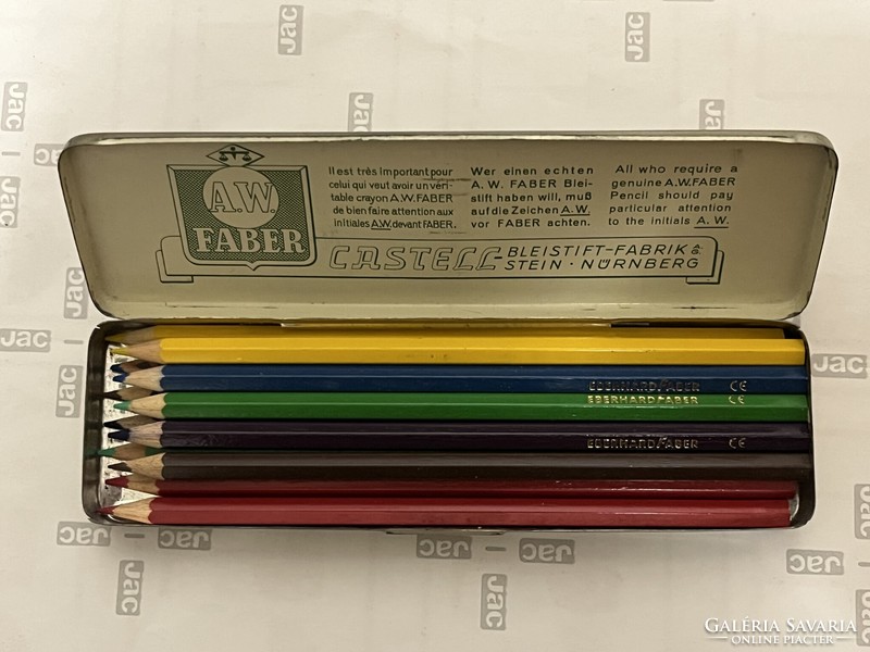 Eberhard faber faber castell 70s colored pencil double set !!!