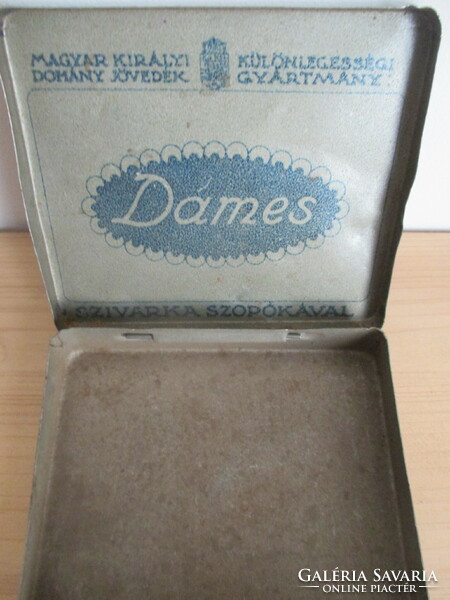 Dames Hungarian royal tobacco tax...Cigarette metal box