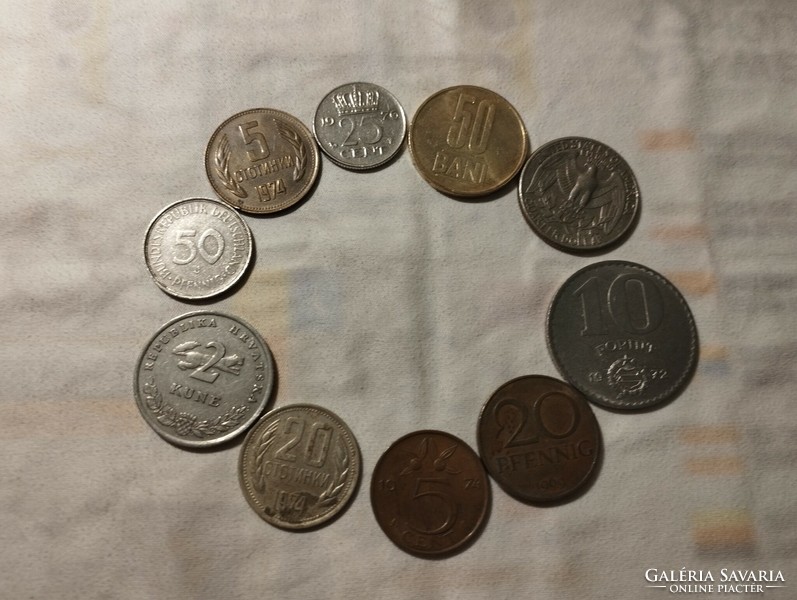 Vegyes Világ érmemix LOT 10 db