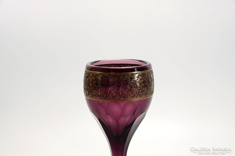 Moser amethyst stemmed glass 19cm | karlsbad purple goblet crystal glass amethyst