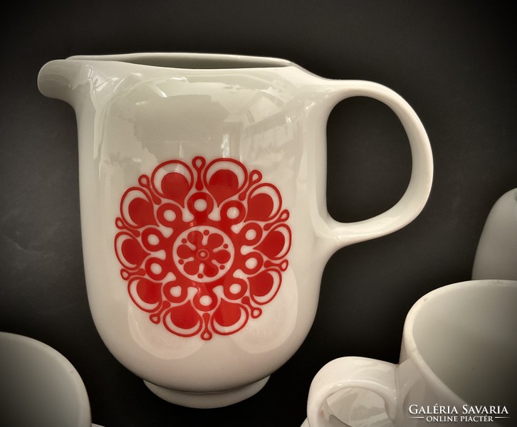 Alföldi showcase red gabriella complete coffee set