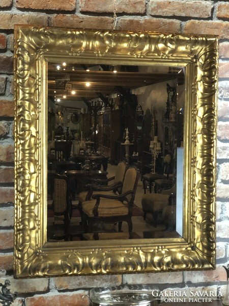 Gilded carved mirror