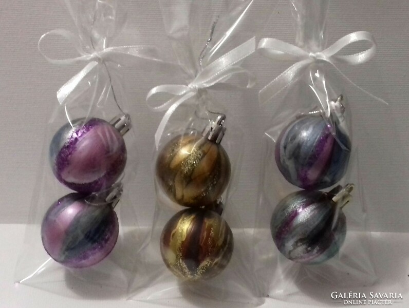 Christmas tree decorations, hand-painted Christmas balls,