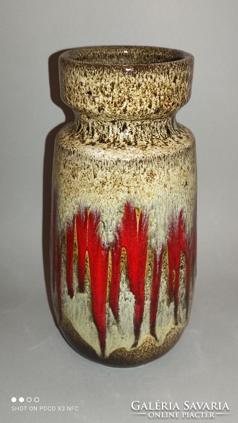 Lora dizájn zigzag Scheurich fat lava kerámia váza