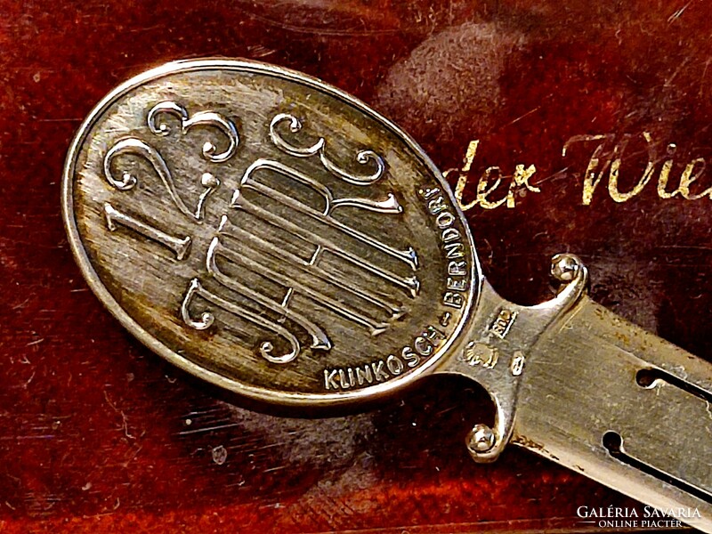 1965. Silver bookmark - letter opener, klinkosch - berndorf, ball der wiener philharmoniker from 1965.