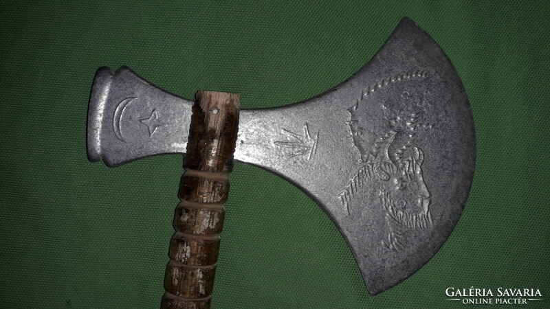 Old Last of Mohican toy Indian ornament tomahawk 26x16cm with metal head, according to the pictures