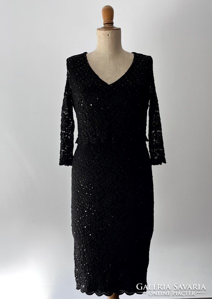 Per Una - Marks&Spencer (M&S) , UK10, 38, M új elegáns, alkalmi fekete csipke ruha