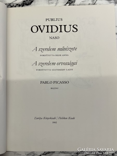 Picasso: Ovid's book about love