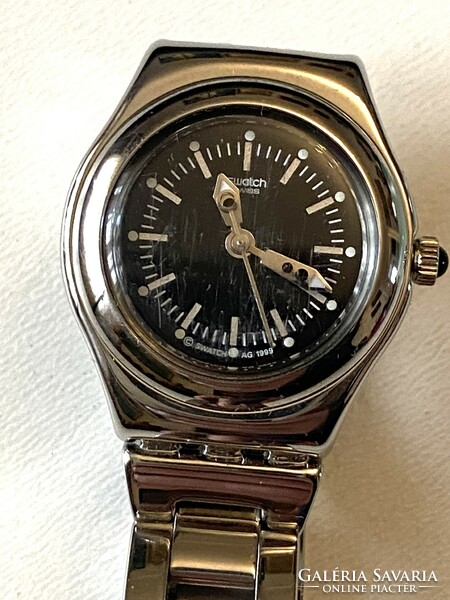 Swatch iron retro Swiss women's metal watch in original case