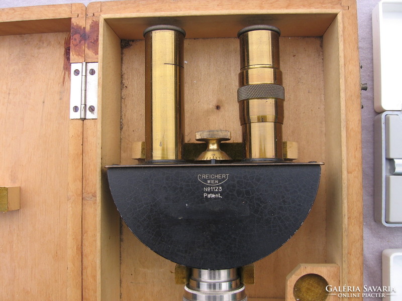 Reichert Wien, No.1123 Patent . Antik műszer , optika v. mikroszkóp.  Carl Zeiss Jena