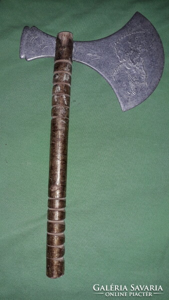 Old Last of Mohican toy Indian ornament tomahawk 26x16cm with metal head, according to the pictures