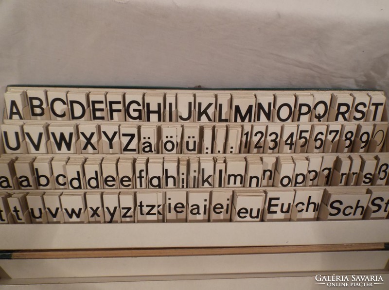 Letter puzzle - 2 pcs - 1960 year - Austrian letter puzzle - 31 x 13 x 3.5 cm