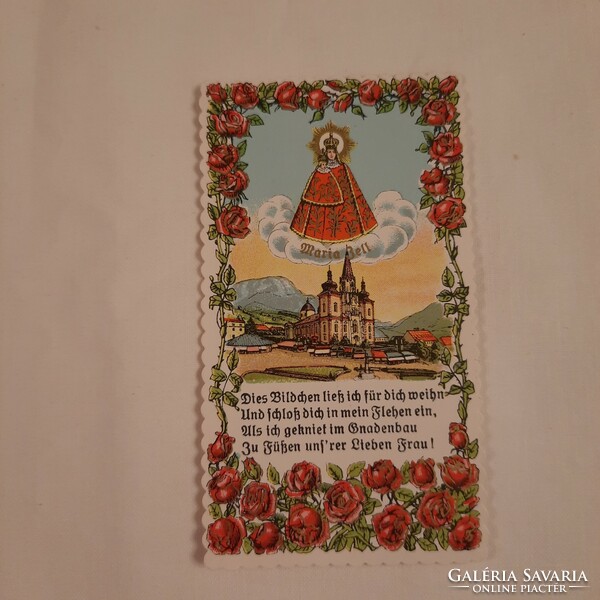 Prayer card / Mariazell Basilica and Virgin Mary/