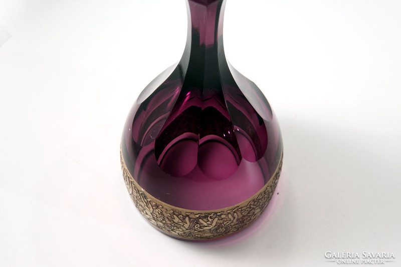 Moser amethyst stemmed glass 19cm | karlsbad purple goblet crystal glass amethyst