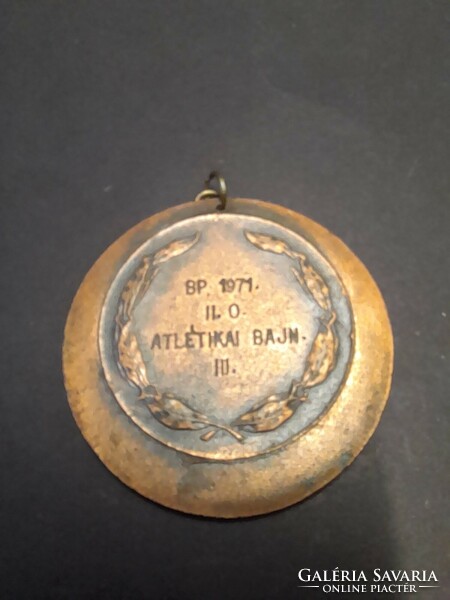 Retro bronze bp.1971 Athletics Championship merit medal.