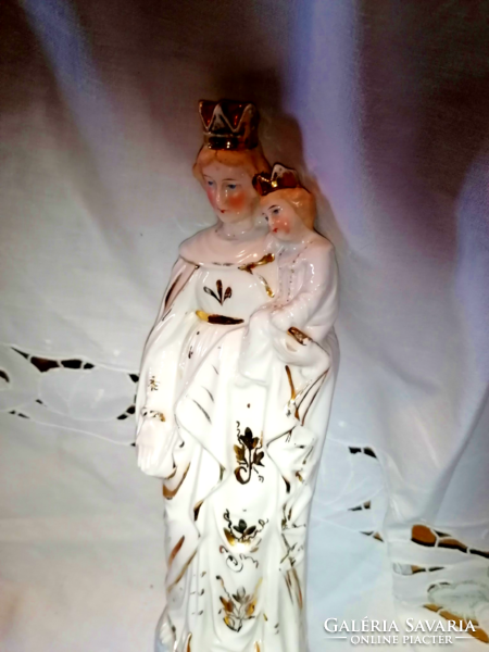 Antique, beautiful Virgin Mary porcelain favor object for home altar