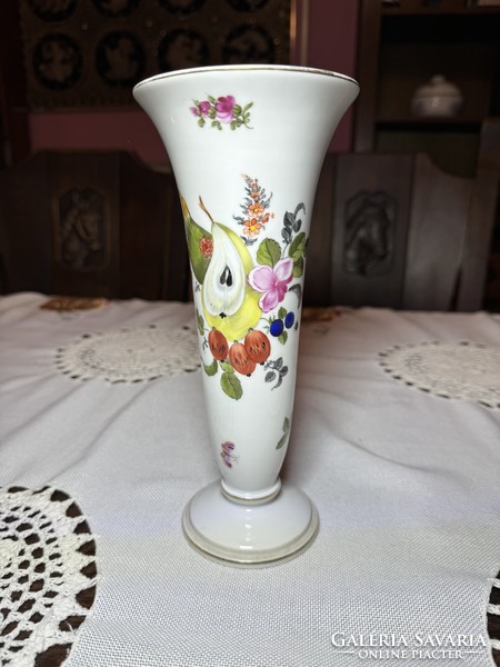 Herend fruit patterned vase