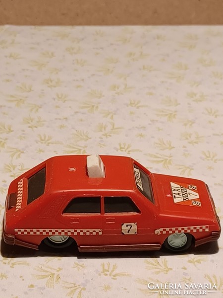 Retro toy car taxi