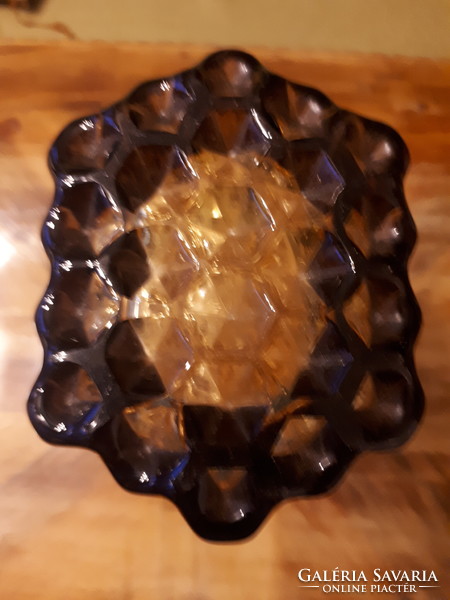 Art deco finn öntött üveg váza