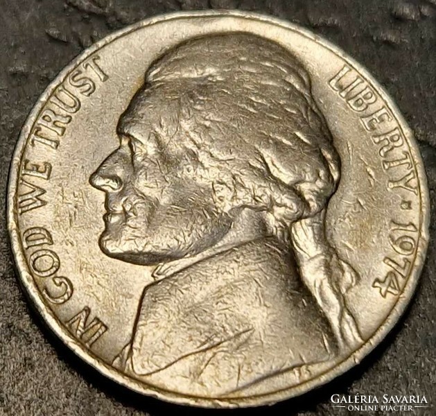 5 cent, 1974., ﻿Jefferson Nickel