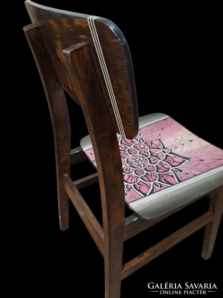 Hand painted retro chair