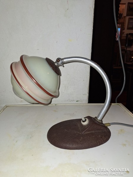 Hungarian retro / bauhaus / art-deco desk lamp works - beautiful! - Rewired
