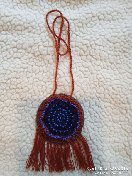 Crochet mandala necklace