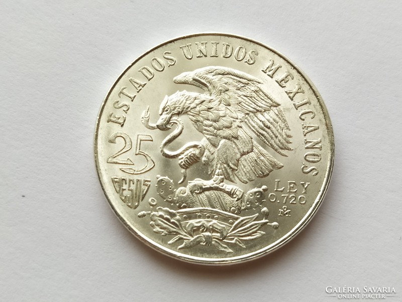 Ezüst 25 peso 1968.