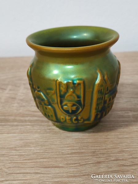 Zsolnay eosin vase, Kaspó - Pécs