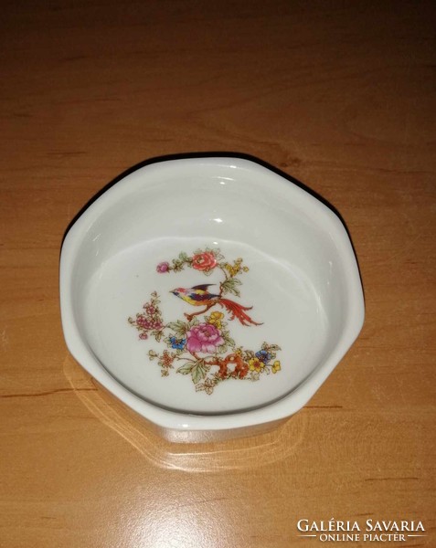 Hollóházi porcelán paradicsommadaras tálka (21/d)