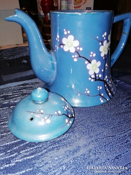 Japanese teapot with cherry blossoms