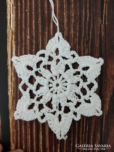 Crocheted rustic Christmas ornaments